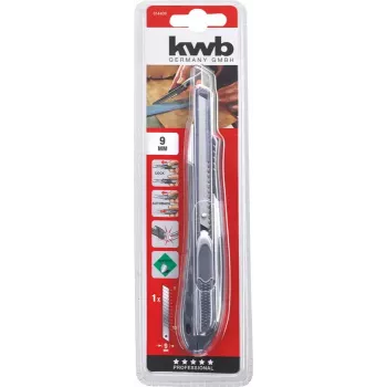 Universalus peilis KWB 014409 Juoda Snap-off blade 9 mm