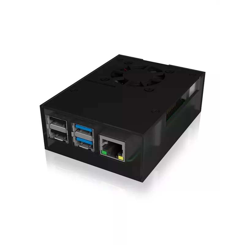 ICY BOX IB-RP108 korpusas antracitinis, juodas