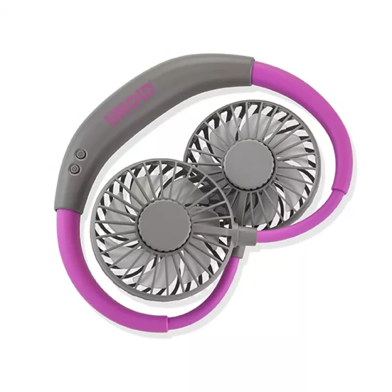 Unold Neck Fan Breezy Anthracite, antracito, violetinė, 2 ventiliatorius (-iai), 8 val., kaklo ventiliatorius, baltas, 1 vnt.