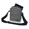 Messenger bag WEDO 59 350512 — Polyester Pilka unisex shoulder/handbag, zipper closure