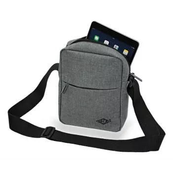 Messenger bag WEDO 59 350512 — Polyester Pilka unisex shoulder/handbag, zipper closure
