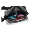 Messenger bag WEDO 59 350512 — Polyester Pilka unisex shoulder/handbag, zipper closure