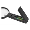 Rankinis LED didintuvas WEDO 271 7565 — 5× didinimas, maitinamas baterijomis, juoda / balta