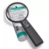 Rankinis LED didintuvas WEDO 271 7565 — 5× didinimas, maitinamas baterijomis, juoda / balta