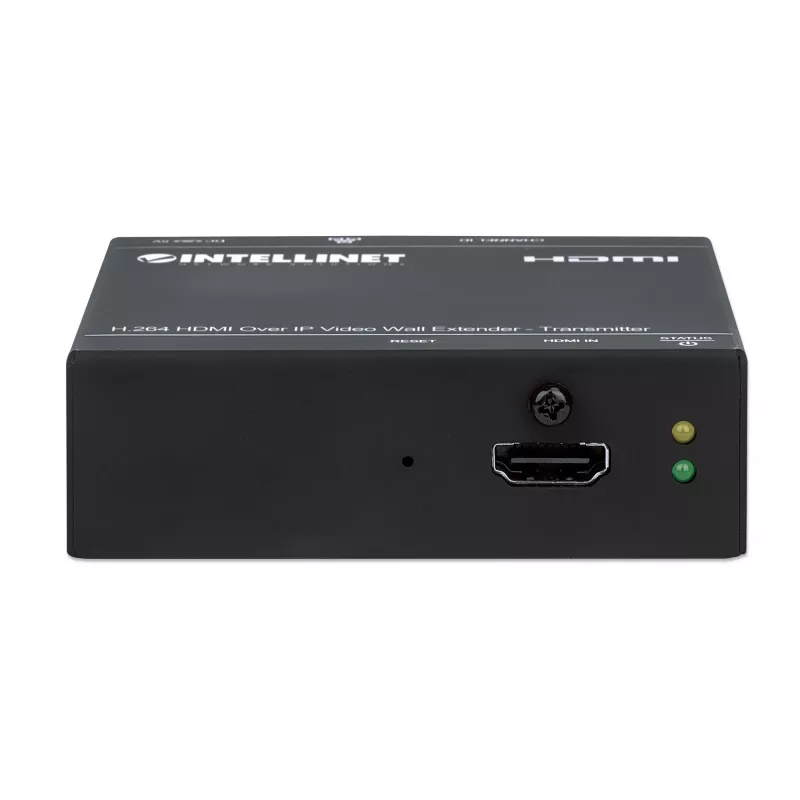Intellinet H.264 HDMI Over IP Video Wall Extender - Transmitter Distribues an H.264-compressed 1080p HDMI Signal up to 500 m (1,640 ft.) Over a Network; Video Wall, Unicast & Multicast Streaming; Mountable, Juoda
