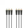 Hama 00205150 garso laidas 1,5 m 3 x RCA juodas