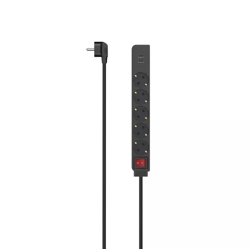 Hama 00223184 maitinimo prailgintuvas 1,4 m 5 kintamosios srovės lizdai (-ų) Vidaus Juoda