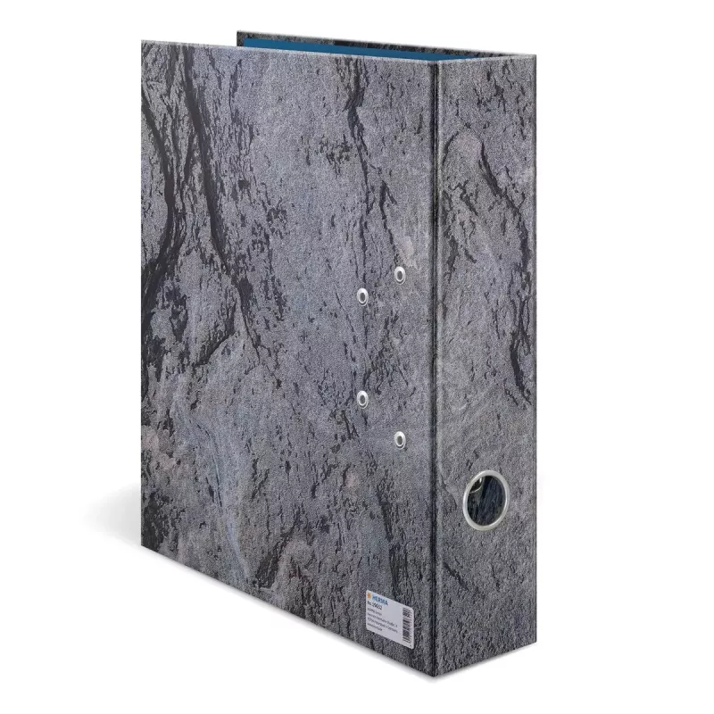 HERMA Stone segtuvas žiedais A4 Pilkas Q-žiedo Laikymui 285x70x315mm