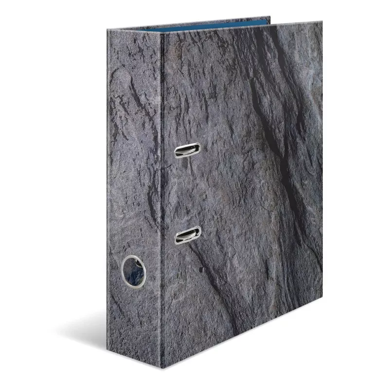 HERMA Stone segtuvas žiedais A4 Pilkas Q-žiedo Laikymui 285x70x315mm