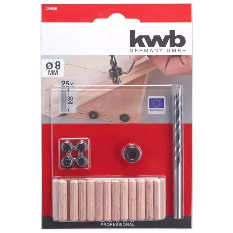 Sukamasis grąžtas KWB 028086 8 mm skersmuo 1 vnt.