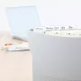 Tab labels HERMA A4 45.7x16.9 mm baltos Movables 1600 vnt.