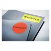 Lipnios etiketės Avery L6005-25, užapvalinto stačiakampio formos, nuimamos, raudonos