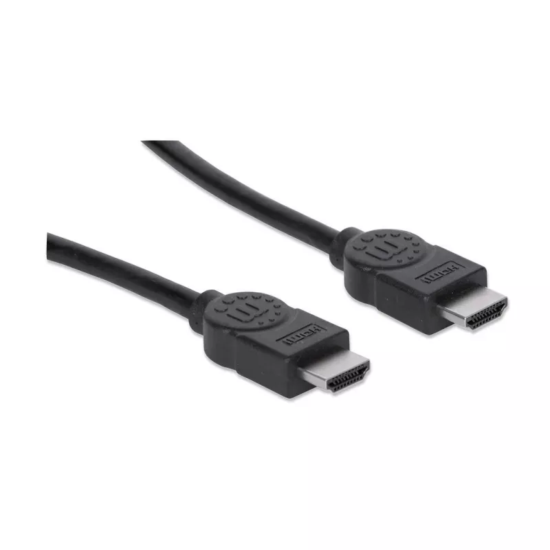 Manhattan HDMI kabelis, 1080p@60Hz (didelės spartos), 22,5 m, kištukas-kištukas, juodas, visiškai ekranuotas, paauksuoti kontaktai, garantija visam laikui