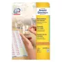 Lipnios etiketės AVERY L3410REV-25 Nuimamos Baltos 2550 vnt.
