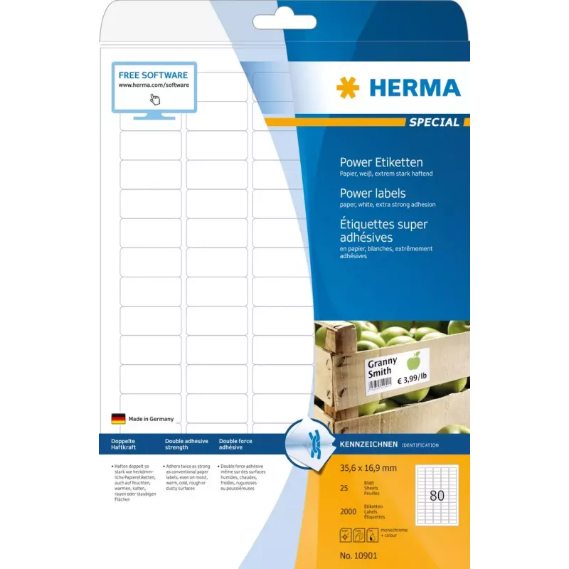Lipnus spausdintuvo etiketė HERMA 10901