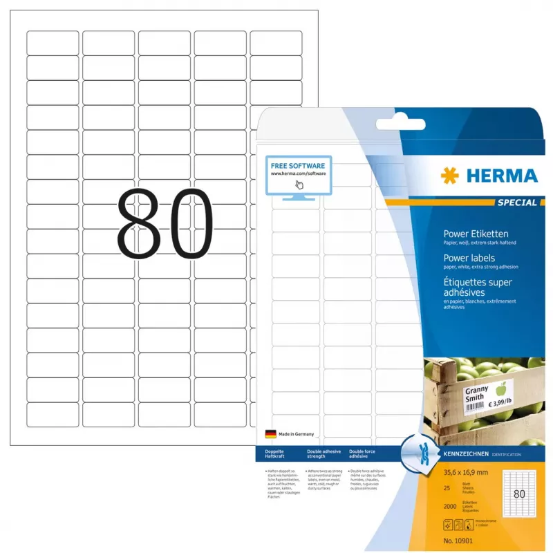 Lipnus spausdintuvo etiketė HERMA 10901