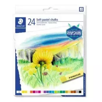 Sausos pastelės minkštos Staedtler 2430 Įvairiaspalvės 24 vnt.