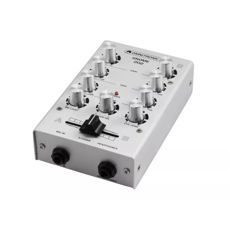 Garso maišytuvas Omnitronic 10006881 2 kanalų 20 - 20000 Hz sidabrinis