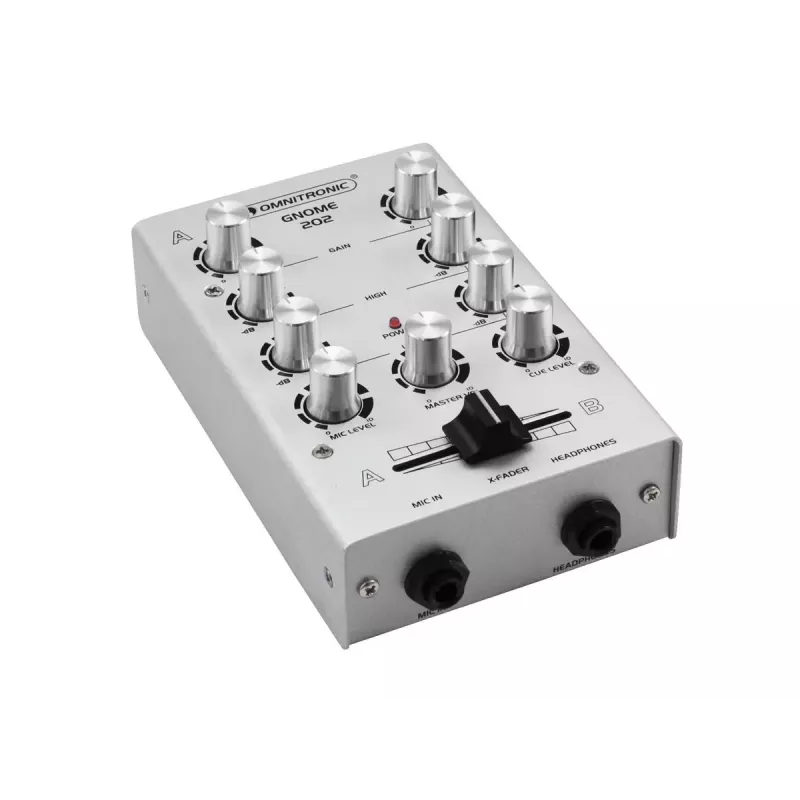 Garso maišytuvas Omnitronic 10006881 2 kanalų 20 - 20000 Hz sidabrinis