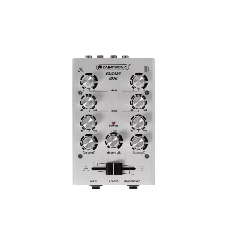 Garso maišytuvas Omnitronic 10006881 2 kanalų 20 - 20000 Hz sidabrinis