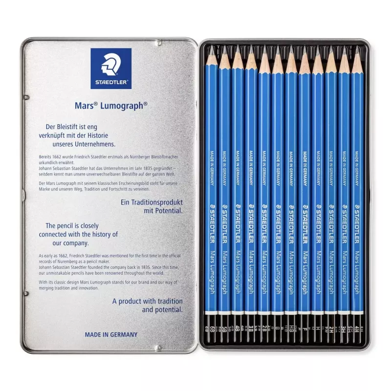 Staedtler Mars Lumograph 100 pieštukų rinkinys