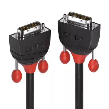Lindy 2m DVI-D Single Link kabelis, Juoda Line, 2 m, DVI-D, DVI-D, kištukas, kištukas, juodas