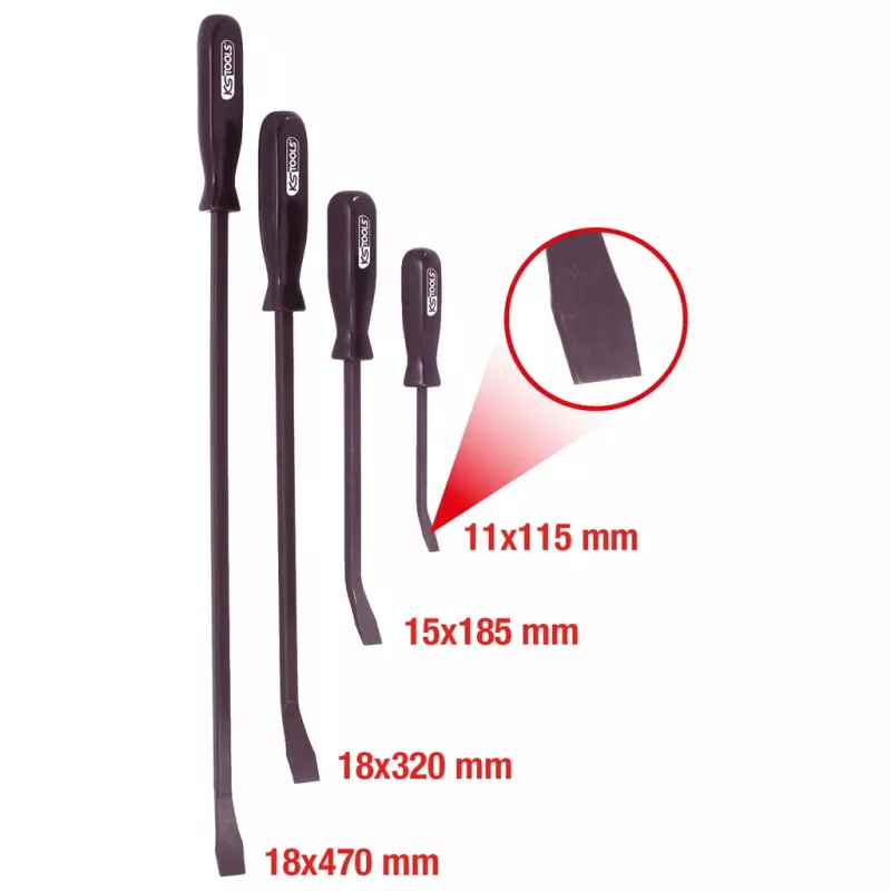Laužtuvas KS Tools 911.8100 4 vnt.