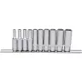 Lizdų rinkinys KS Tools 917.0610 1/4 colio pavara 10 lizdų galvučių