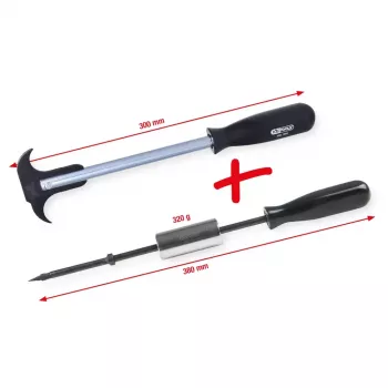 Skriemulio nuėmiklis KS Tools 150.3610 Plienas 2 vnt. 880 g