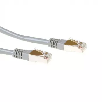 ACT pilkas 0,5 metro F/UTP CAT5E komutacinis kabelis su RJ45 jungtimis