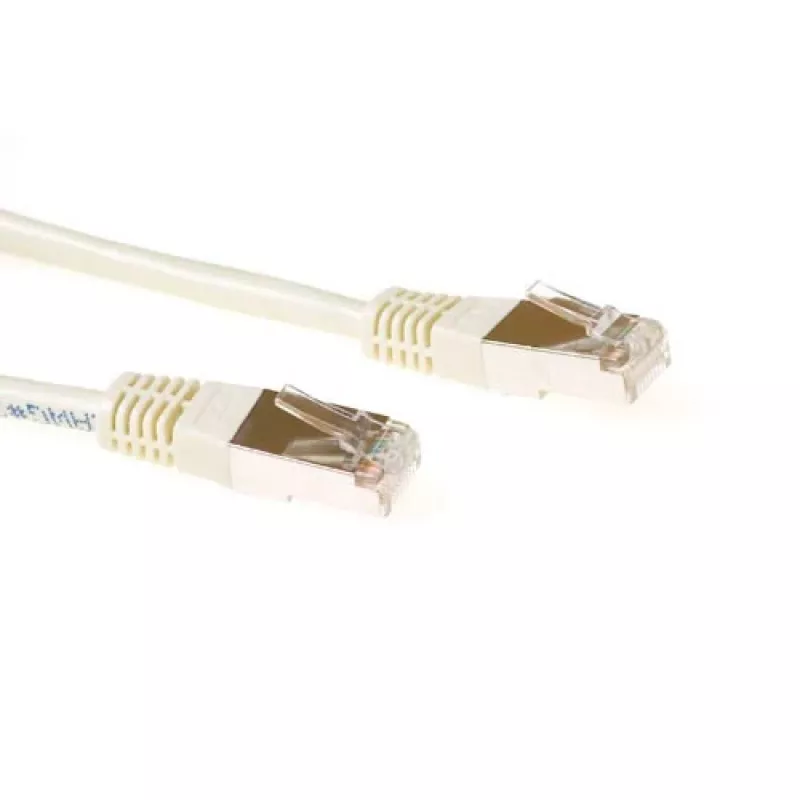 ACT Ivory 10 m F/UTP CAT5E komutacinis kabelis su RJ45 jungtimis