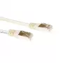 ACT Ivory 1,5 m F/UTP CAT5E kabelis su RJ45 jungtimis