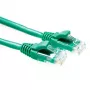 ACT žalias 10 metrų U/UTP CAT6 komutacinis kabelis, komponentinio lygio, su RJ45 jungtimis