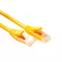 ACT geltonas 0,5 metro U/UTP CAT6 komutacinis kabelis komponentų lygio su RJ45 jungtimis