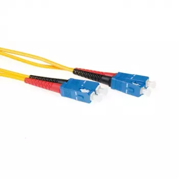 ACT 7 m LSZH vienmodis 9/125 OS2 optinis komutacinis kabelis duplex su SC jungtimis