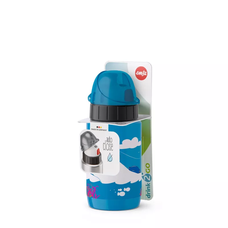 EMSA DRINK2GO 518359 geriamasis butelis Kasdieniam naudojimui 400 ml Nerūdijantis plienas Mėlynas