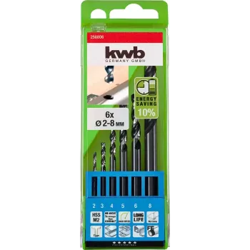 Grąžtų rinkinys KWB 258806 6 vnt. sukimasis į dešinę