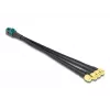 DeLOCK 90142 bendraašis kabelis 0,2 m Mini FAKRA Z 4 x SMA juodas