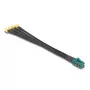 DeLOCK 90142 bendraašis kabelis 0,2 m Mini FAKRA Z 4 x SMA juodas