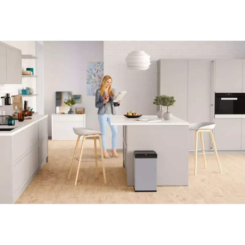 Stačiakampė plieninė šiukšliadėžė Hailo Big-Box Swing L