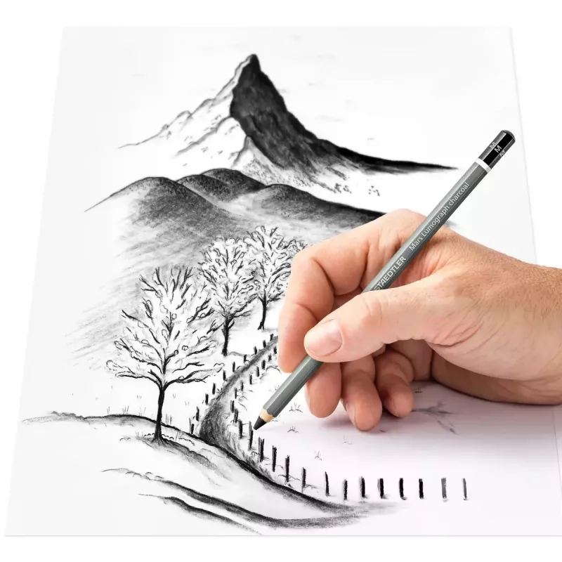 Anglies pieštukas Staedtler Mars Lumograph 4 vnt. Juoda