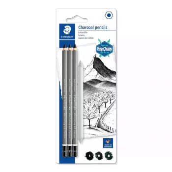 Anglies pieštukas Staedtler Mars Lumograph 4 vnt. Juoda