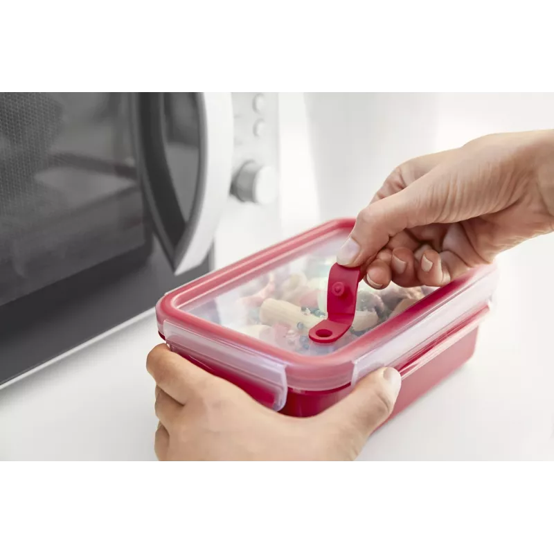 EMSA N10604 Square Box 1.3 L Red, Transparent 1 vnt.
