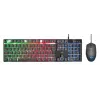Trust GXT 838 Azor klaviatūra su pele, žaidimų, USB, vokiška, juoda