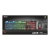 Trust GXT 838 Azor klaviatūra su pele, žaidimų, USB, vokiška, juoda