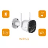 Imou Bullet 2S, IP apsaugos kamera, vidaus, laidinis ir belaidis, išorinė, CE, FCC, tvirtinama prie lubų/sienos
