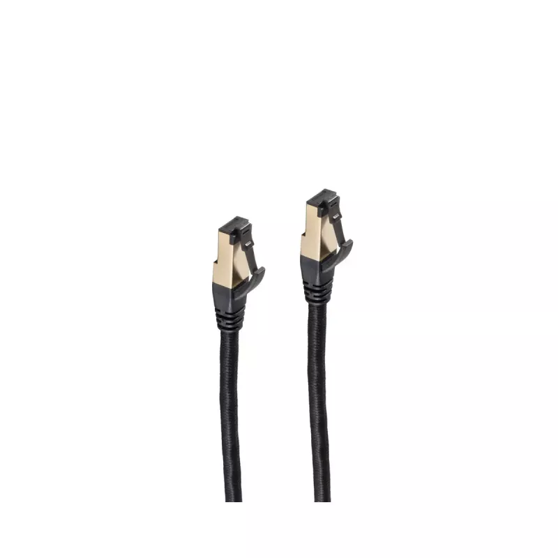 Tinklo kabelis ShiverPeaks BS20-60065 juodas 7,5 m Cat6a S/FTP