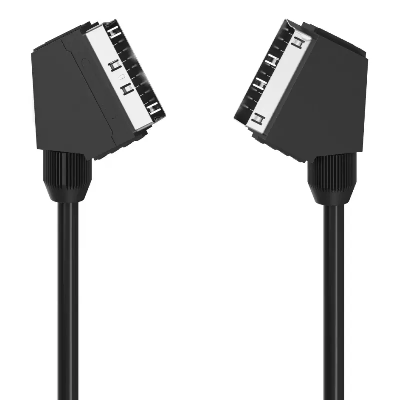 HAMA SCART laidas Classic Line 1,25 m, juodas — garso/vaizdo jungiamasis laidas