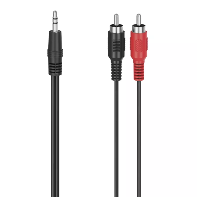 Hama 00305031 garso kabelis 1,5 m 3,5 mm RCA juodas