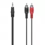 Hama 00305031 garso kabelis 1,5 m 3,5 mm RCA juodas